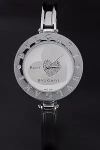 Bvlgari B.zero1 White Heart Diamond Dial Stainless Steel Case And Bracelet En2651