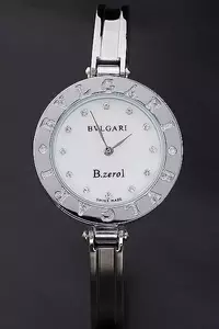 Bvlgari B.zero1 White Dial Diamond Numerals Stainless Steel Bracelet En2661