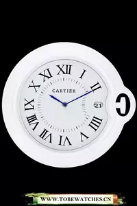 Cartier Bleu De Ballon Wall Clock White En60357