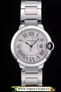 Cartier Ballon Bleu 38mm White Dial Stainless Steel Case Two Tone Silver Bracelet En59128