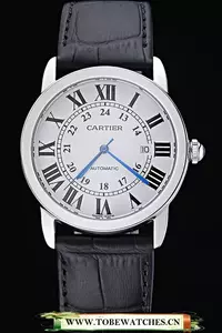 Cartier Ronde Solo Stainless Steel Case White Dial Roman Numerals En60088