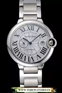 Cartier Ballon Bleu White Dial Stainless Steel Case Steel Bracelet En60598