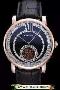 Cartier Rotonde Flying Tourbillon Black Dial En59851