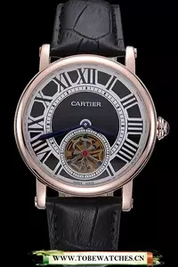 Cartier Rotonde Flying Tourbillon Black Dial En59871