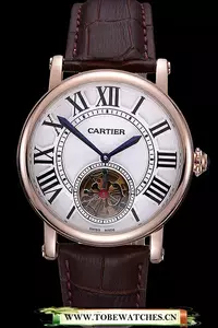 Cartier Rotonde Flying Tourbillon White Dial En59872