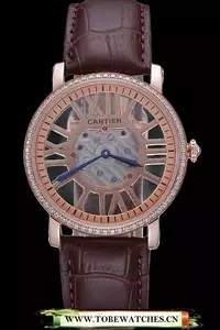 Cartier Rotonde Skeleton Flying Tourbillon Brown En59875