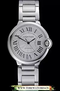 Cartier Ballon Bleu Silver Dial Stainless Steel Bracelet En118463