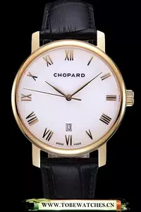 Chopard Classic White Dial Black Croc Strap En59930
