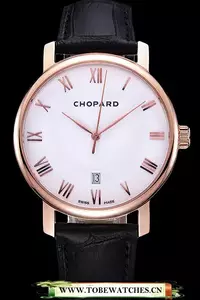 Chopard Classic White Dial Black Croc Strap En59931