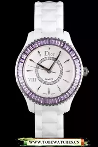 Dior Viii Baguette Cut Purple Diamonds En59445