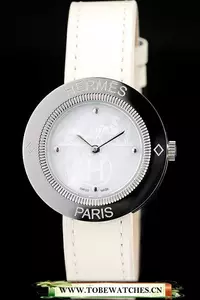 Hermes Classic Mop Dial White Leather Strap En58800