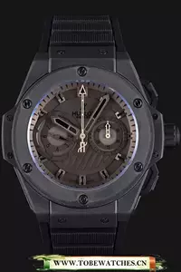 Hublot King Power Black Dial With Rubber Band En59488