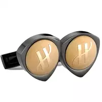 Hublot Triangle Shape Black And Gold Cufflinks En124009