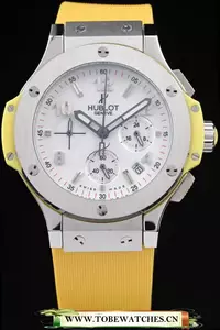 Hublot Big Bang Yellow Strap White Dial Watch En22412