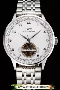 Iwc Portugieser Tourbillon White Dial Stainless Steel Case And Bracelet En122938