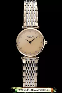 Longines La Grande Classique Two Tone Band Champagne Dial Diamond Markers Femme En60001