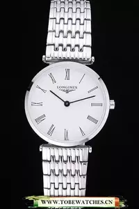 Longines La Grande Classique White Round Dial Stainless Steel Band En60274