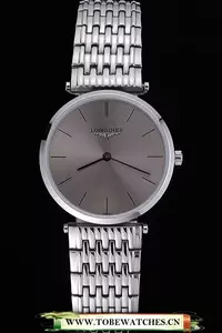 Longines La Grande Classique Grey Round Dial Stainless Steel Band En60275