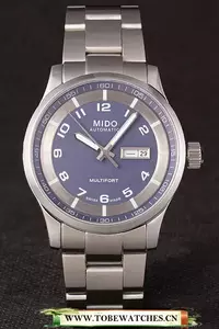 Mido Multifort Stainless Steel Strap Grey Silver Dial En59279