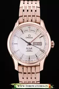 Omega Deville Rose Gold Bezel White Dial En58961