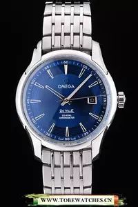 Omega Deville Stainless Steel Bezel Blue Dial En58967