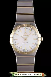 Omega Constellation White Dial Two Tone Band En59544