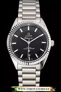 Omega Globemaster Black Dial Stainless Steel Case And Bracelet En122451