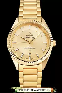 Omega Globemaster Gold Dial Gold Case And Bracelet En122455