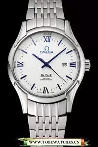 Omega De Ville White Dial Stainless Steel Case And Bracelet En123894