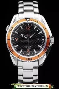 Omega Seamaster Planet Ocean Co Axial Orange Case Black Dial En58111