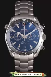 Omega James Bond Skyfall Chronometer Watch With Blue Dial And Black Bezel En59421