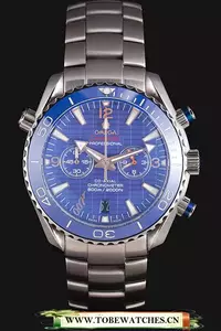 Omega James Bond Skyfall Chronometer Watch With Blue Dial And Blue Bezel En59463