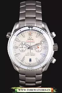 Omega James Bond Skyfall Chronometer Watch With White Dial And White Bezel En59465