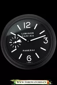 Panerai Luminor Marina Wall Clock Black And White En60365