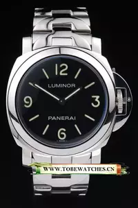 Panerai Luminor Black Dial Stainless Steel Case Bracelet En10721