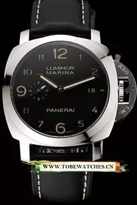 Panerai Luminor Marina 1950 3 Days Brown Dial Stainless Steel Case Black Leather Strap En122092