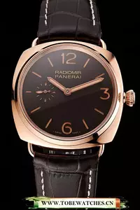 Panerai Radiomir Oro Rosso Brown Dial Rose Gold Case Brown Leather Strap En122087