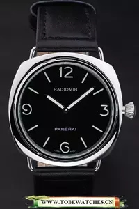 Panerai Radiomir Black Dial Black Leather Bracelet En10391