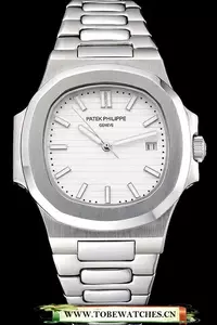 Patek Philippe Nautilus White Dial Stainless Steel Case En60648