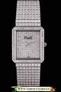 Piaget Limelight Diamonds Encrusted Stainless Steel Watch En59308