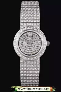 Piaget Limelight Diamonds Encrusted Stainless Steel Watch En59309