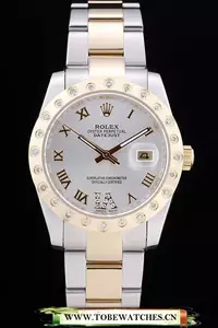Rolex Datejust Diamond Bezel White Dial En58645