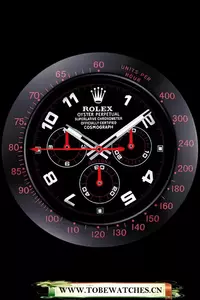 Rolex Daytona Cosmograph Wall Clock Black Red En59817