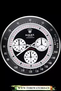 Rolex Daytona Cosmograph Wall Clock Black Red En60372