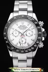 Rolex Daytona Stainless Steel Black Enameled White Dial En52951