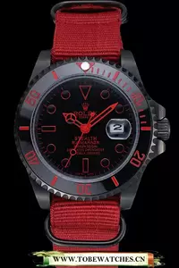 Rolex Stealth Submariner Red Nylon Strap En59924