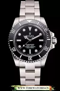 Rolex Submariner No Date Black Dial And Bezel Stainless Steel Case And Bracelet En121624