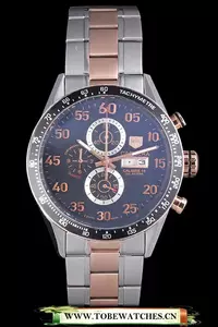 Tag Heuer Carrera Rose Gold And Stainless Steel Bracelet En59434