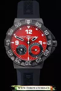 Tag Heuer Formula One Calibre S Red Dial Rubber Bracelet En60179