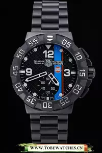 Tag Heuer Formula One Special Gulf Edition Black Dial And Blue Ion Plated Steinless Steel Brace En60184